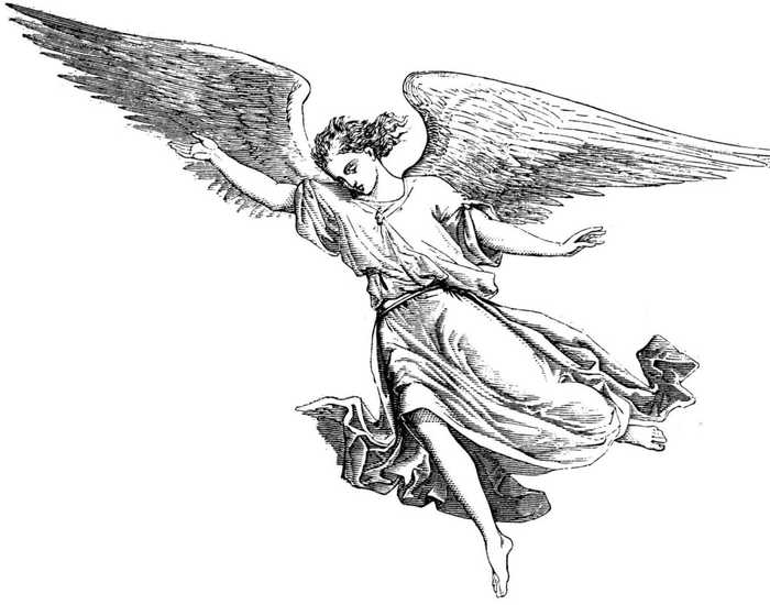 Realistic Angel Coloring Pages 1