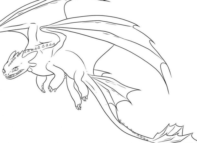 Realistic Dragon Coloring Pages