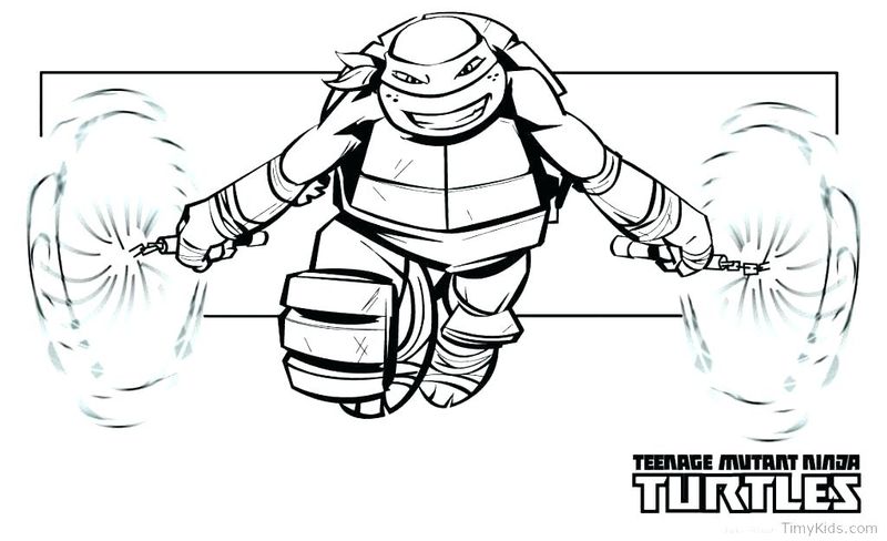 Red Ninja Turtle Coloring Pages