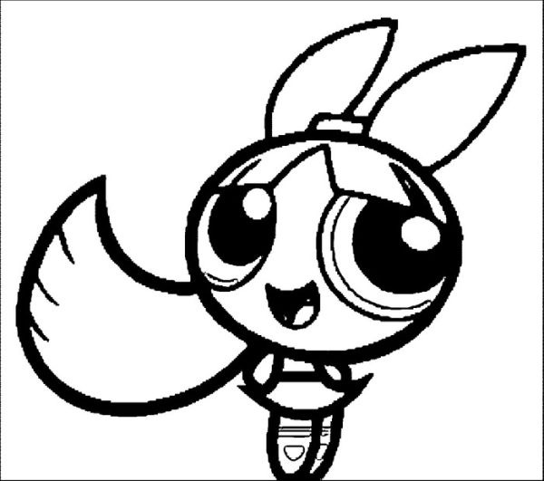 Red powerpuff girls coloring pages