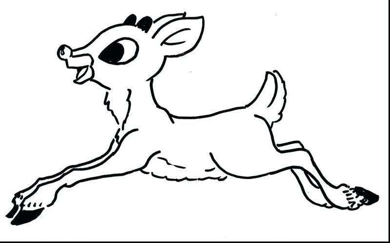 Reindeer Coloring Pages For Kids Printable
