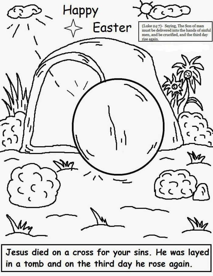 Religious Easter Coloring Pages For Kids