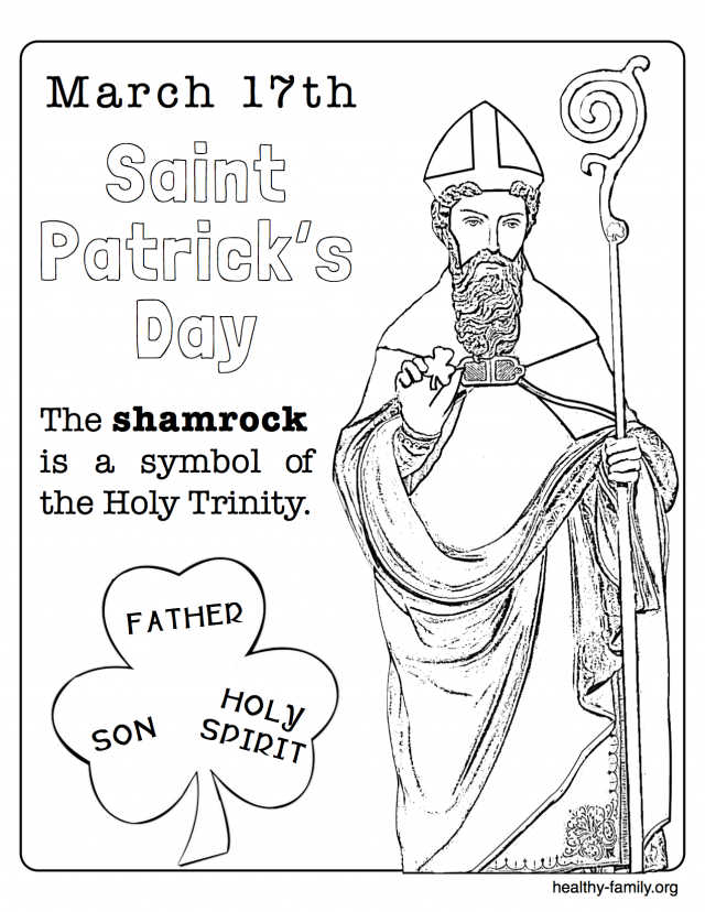 Religious St Patricks Day Coloring Pages