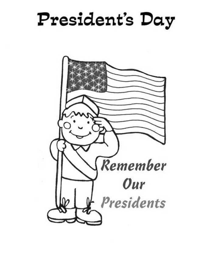 Remember Our Presidents Coloring Page