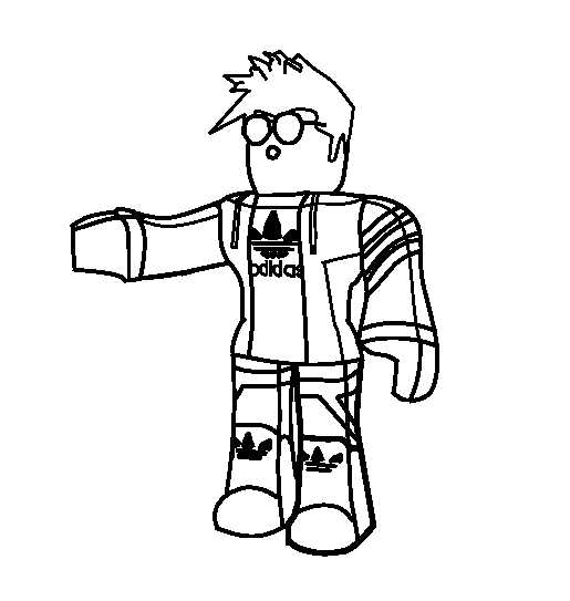 Roblox Guy Tim Colouring Pages