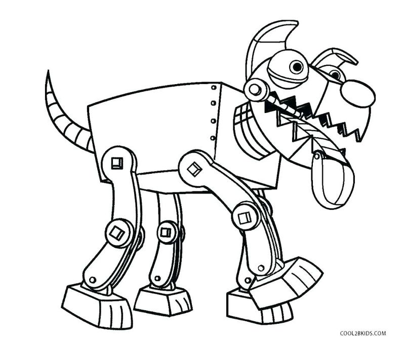 Robot Coloring Pages Doodle Art