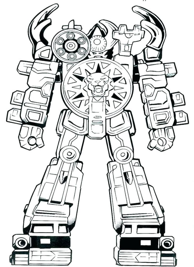 Robot Coloring Pages Easy