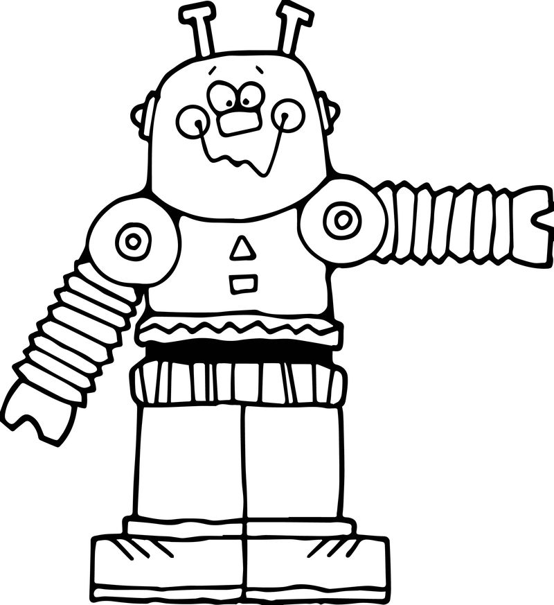 Robot Coloring Pages For Children