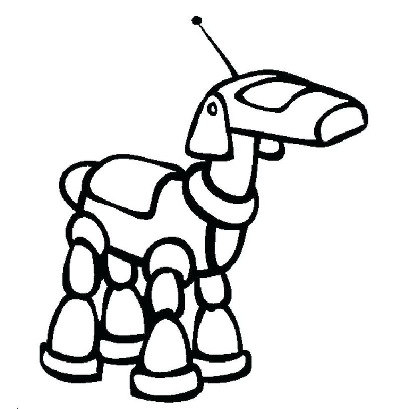 Robot Coloring Pages For Preschoolers