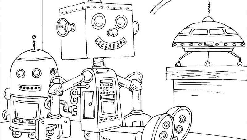 Robot Coloring Pages Free Coloring Pages
