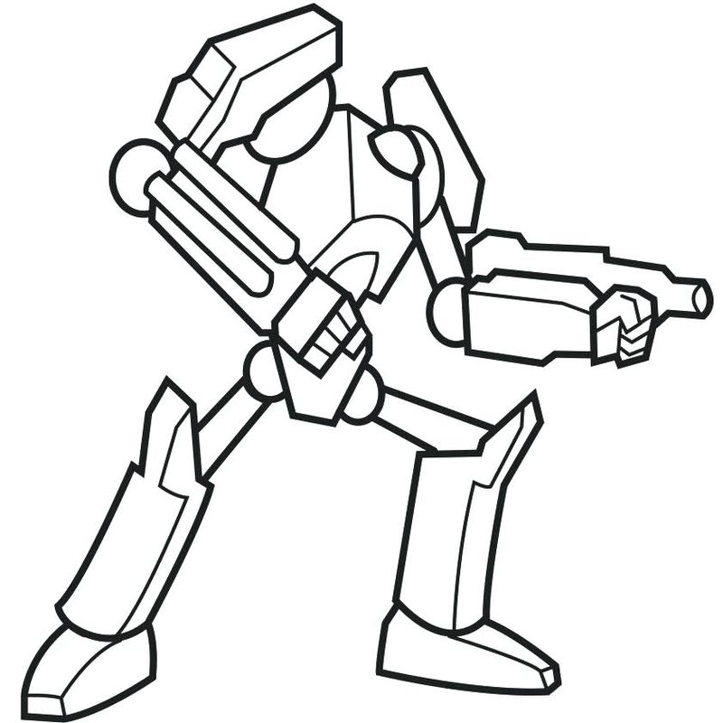 Robot Coloring Pages Pdf