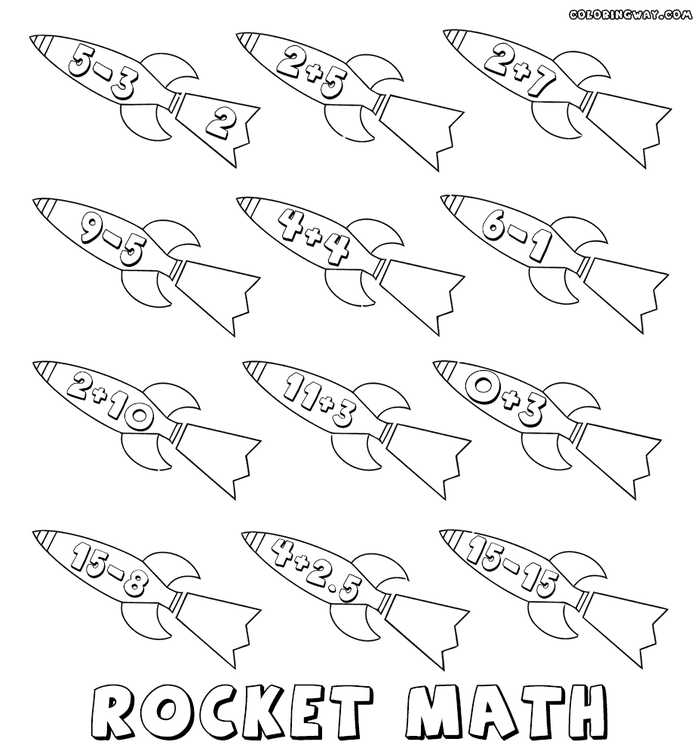 Rocket Math Worksheet Addition And Subtraction