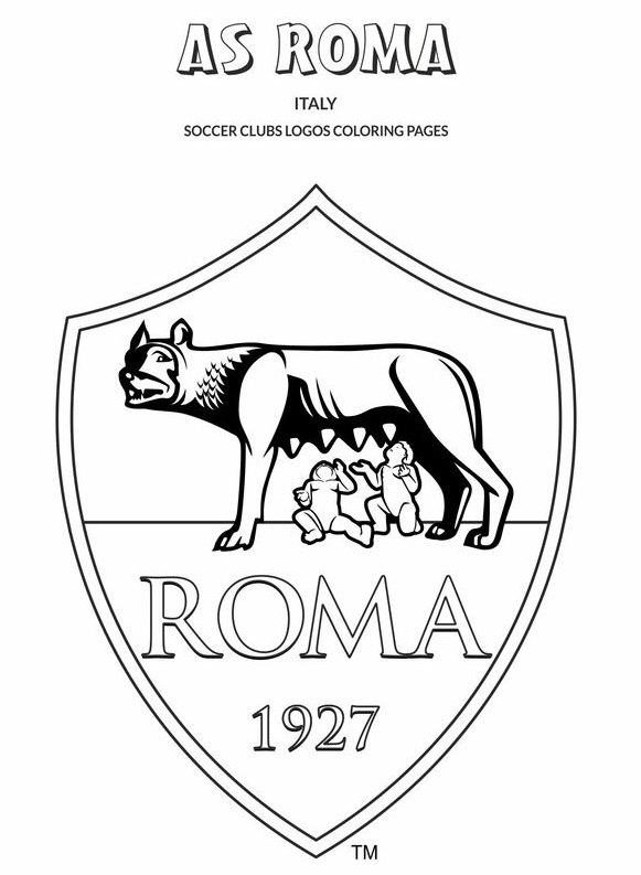 roma logo coloring pages