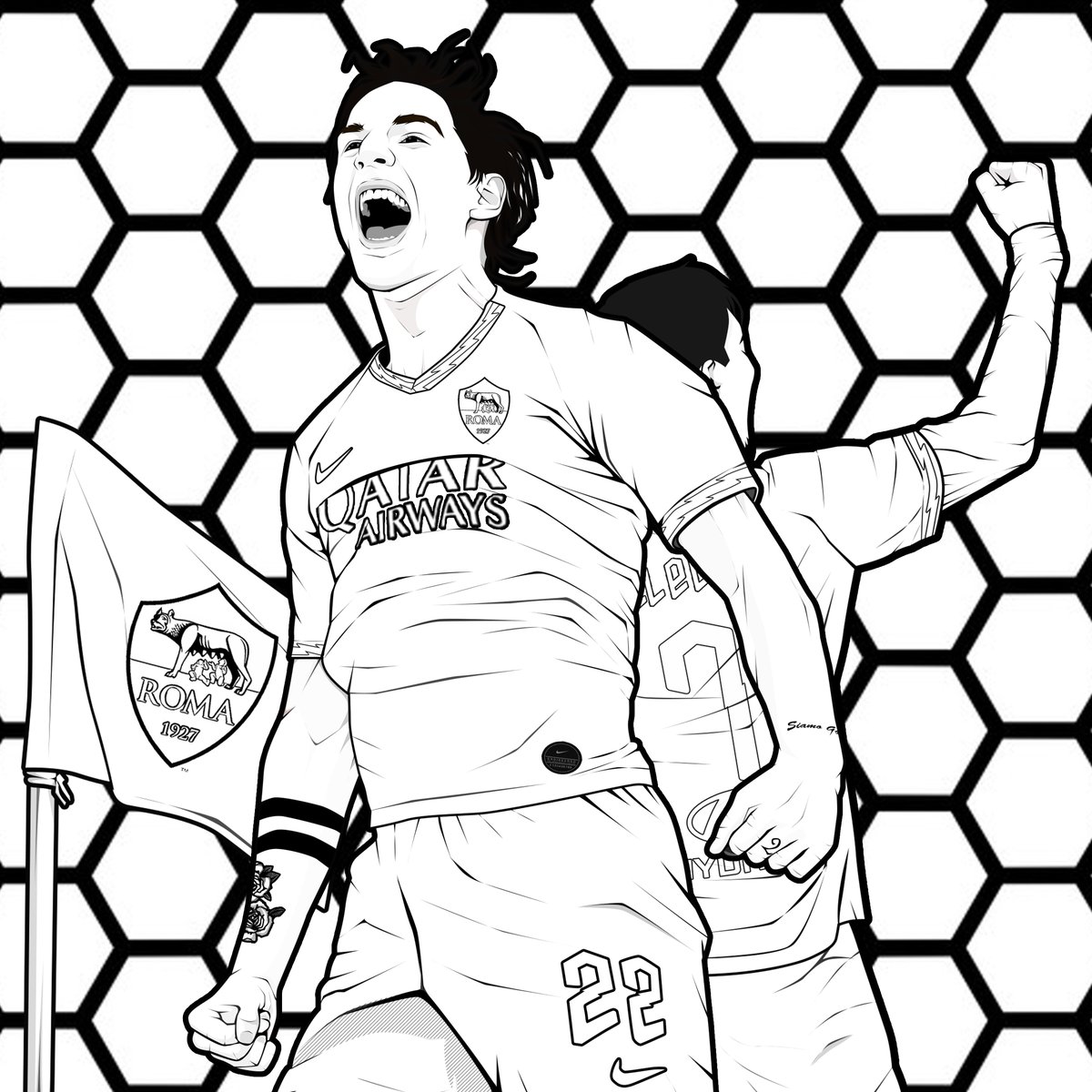 roma player coloring pages