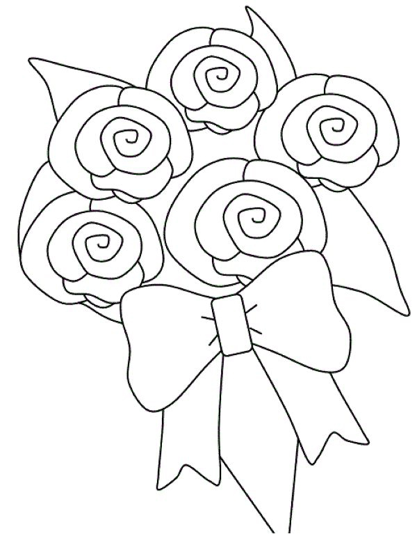 Flower Bouquet Coloring Pages PDF Ideas - Coloringfolder.com