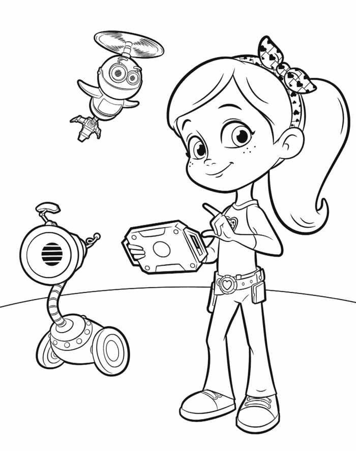 Ruby Ramirez And Ray Rusty Rivets Coloring Page
