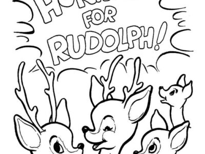 Rudolph Coloring Images Printable