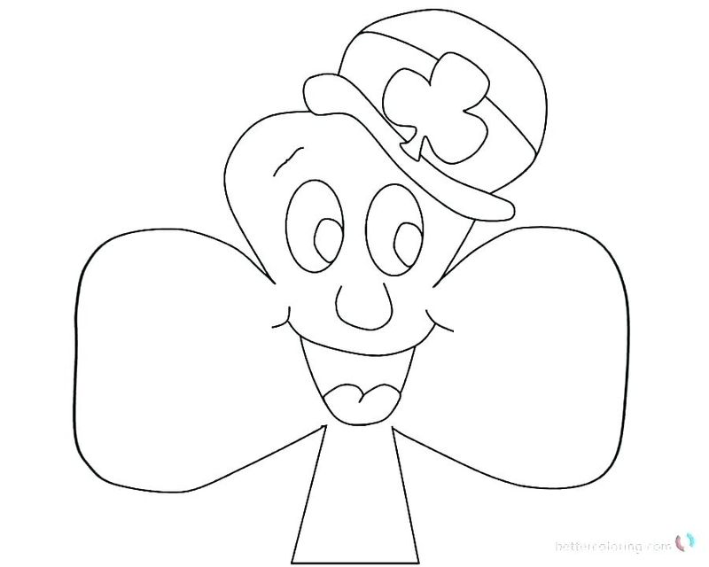 S Is For Shamrock Coloring Page