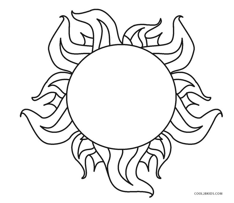 S Is For Sun Coloring Page