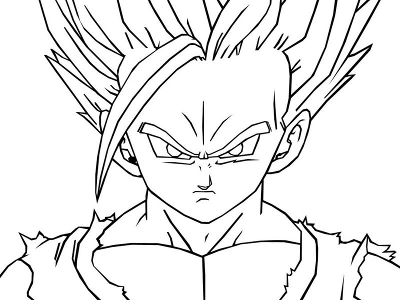 Cool Dragon Ball Z Coloring Pages PDF - Coloringfolder.com