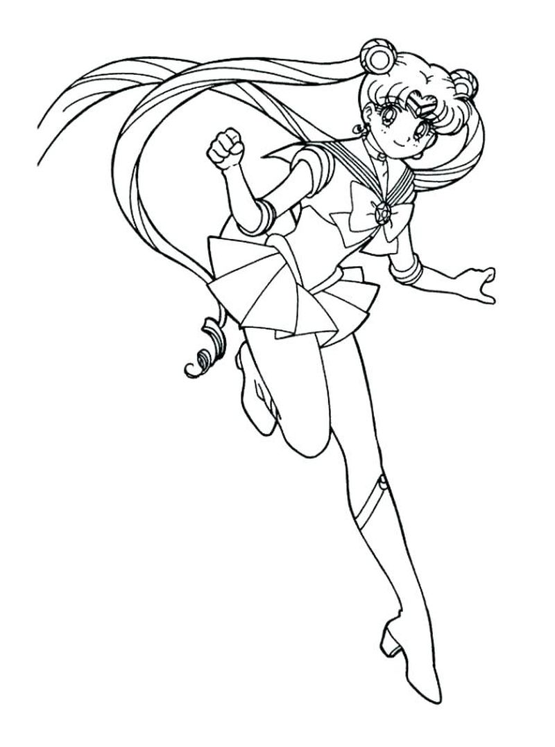 Sailor Moon And Friends Coloring Pages