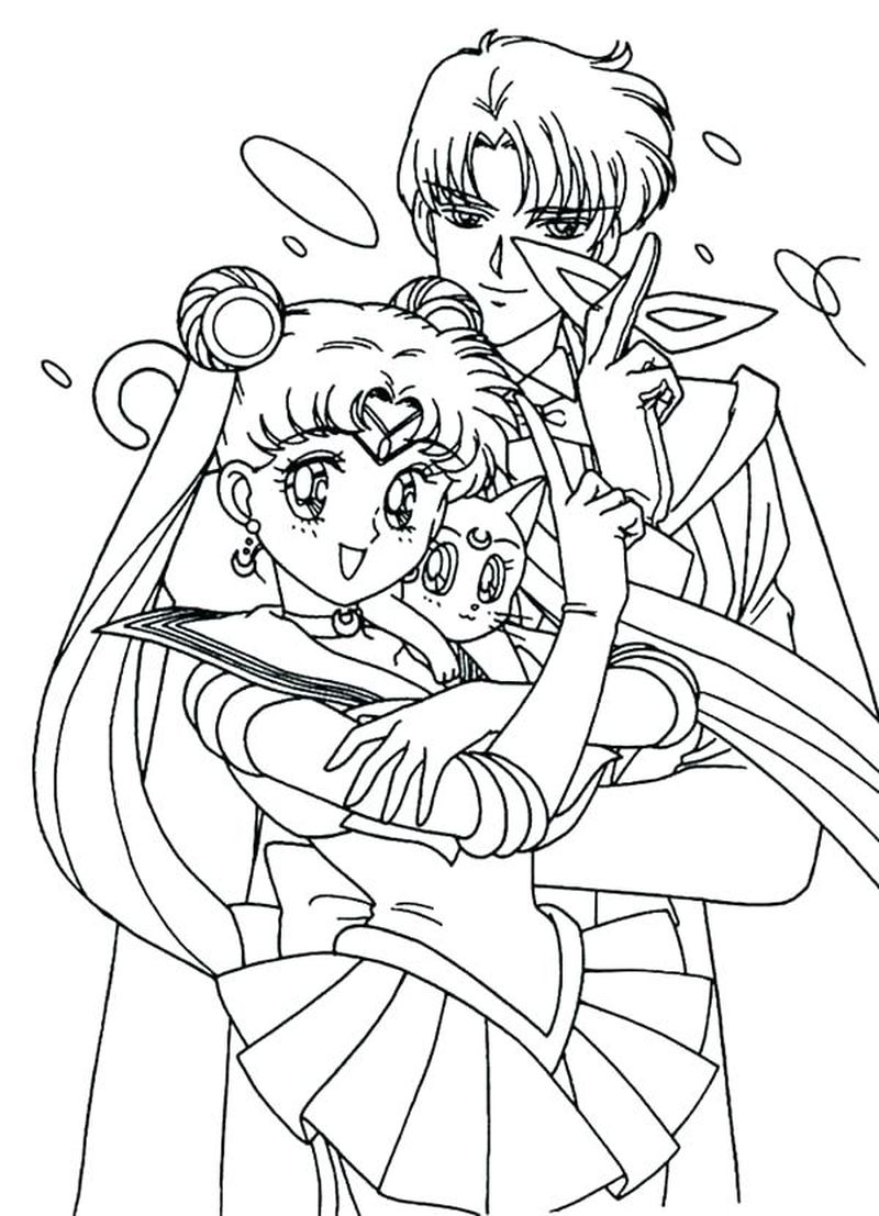 Sailor Moon Coloring Pages Doll Palace