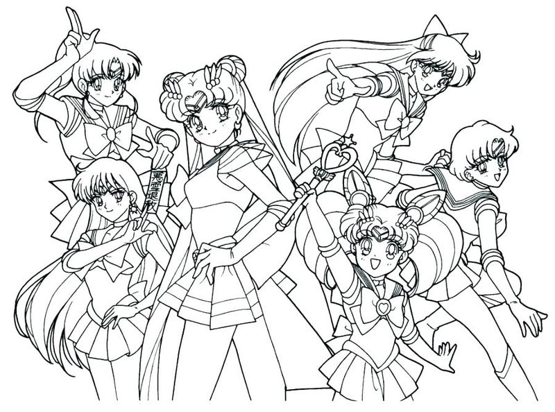 Sailor Moon Coloring Pages For Kids