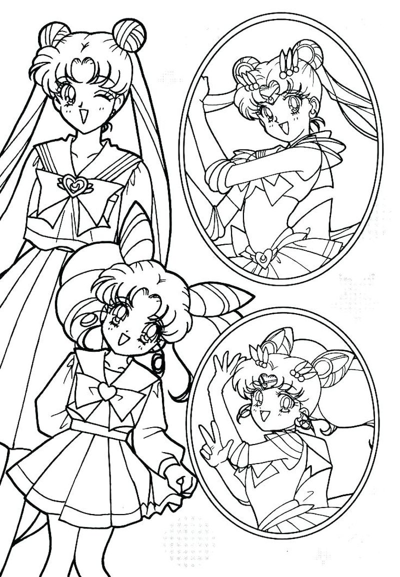 Sailor Moon Coloring Pages Pretty
