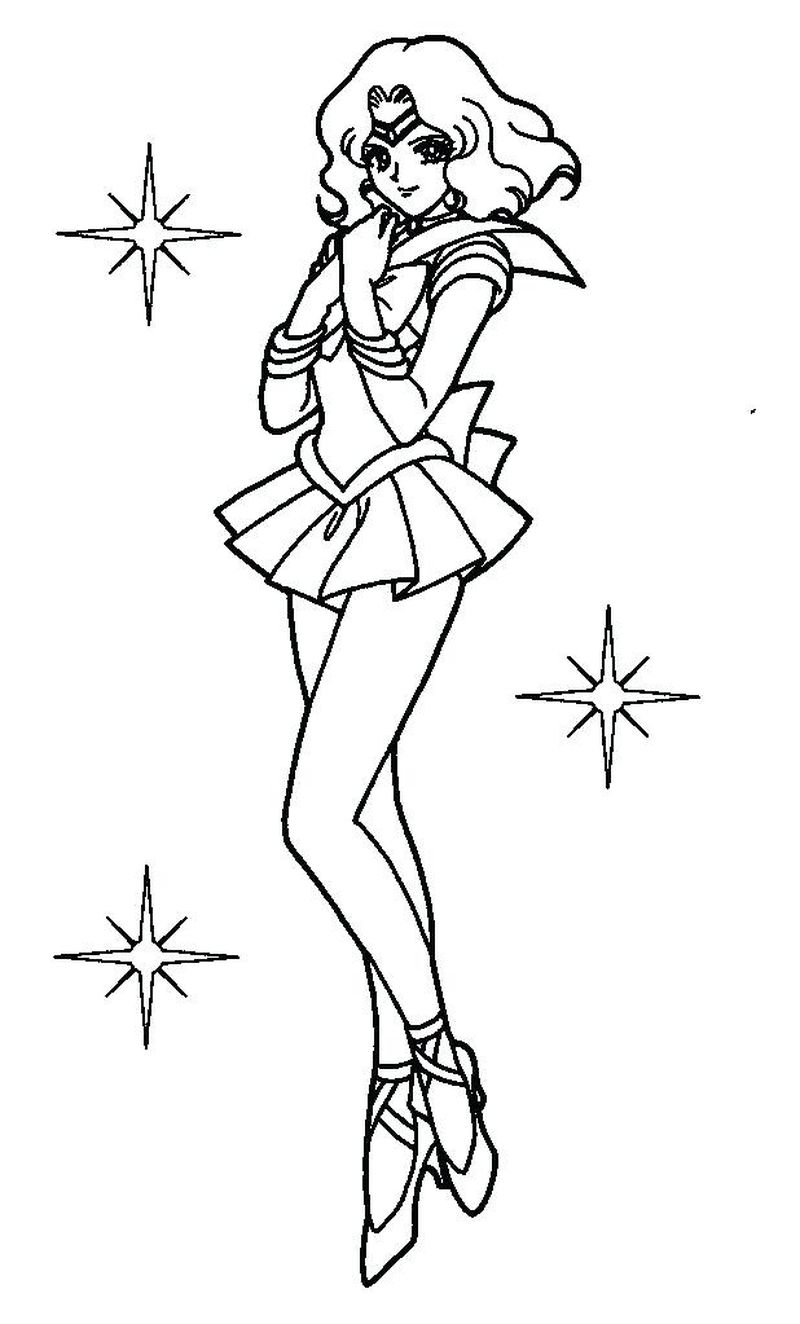 Sailor Moon Coloring Pages Serenity