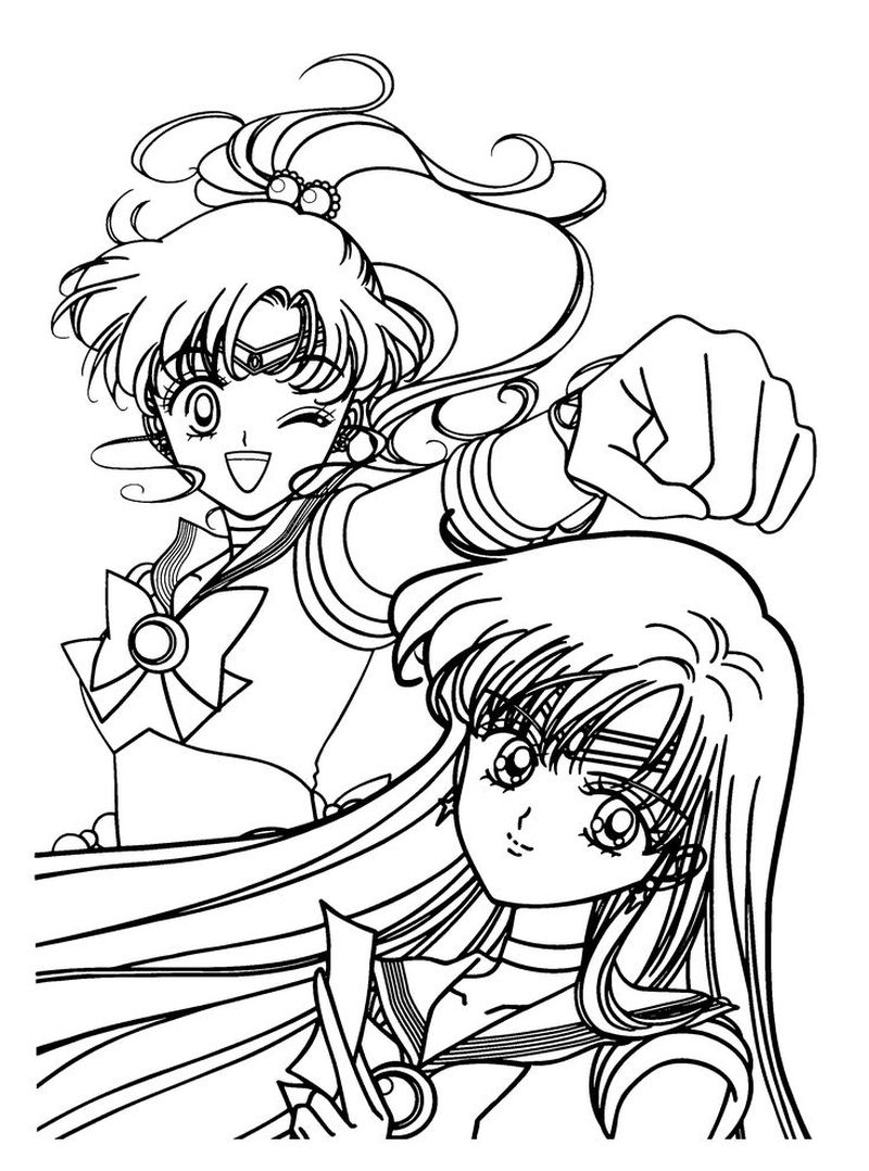 Sailor Moon Coloring Pages Usagi
