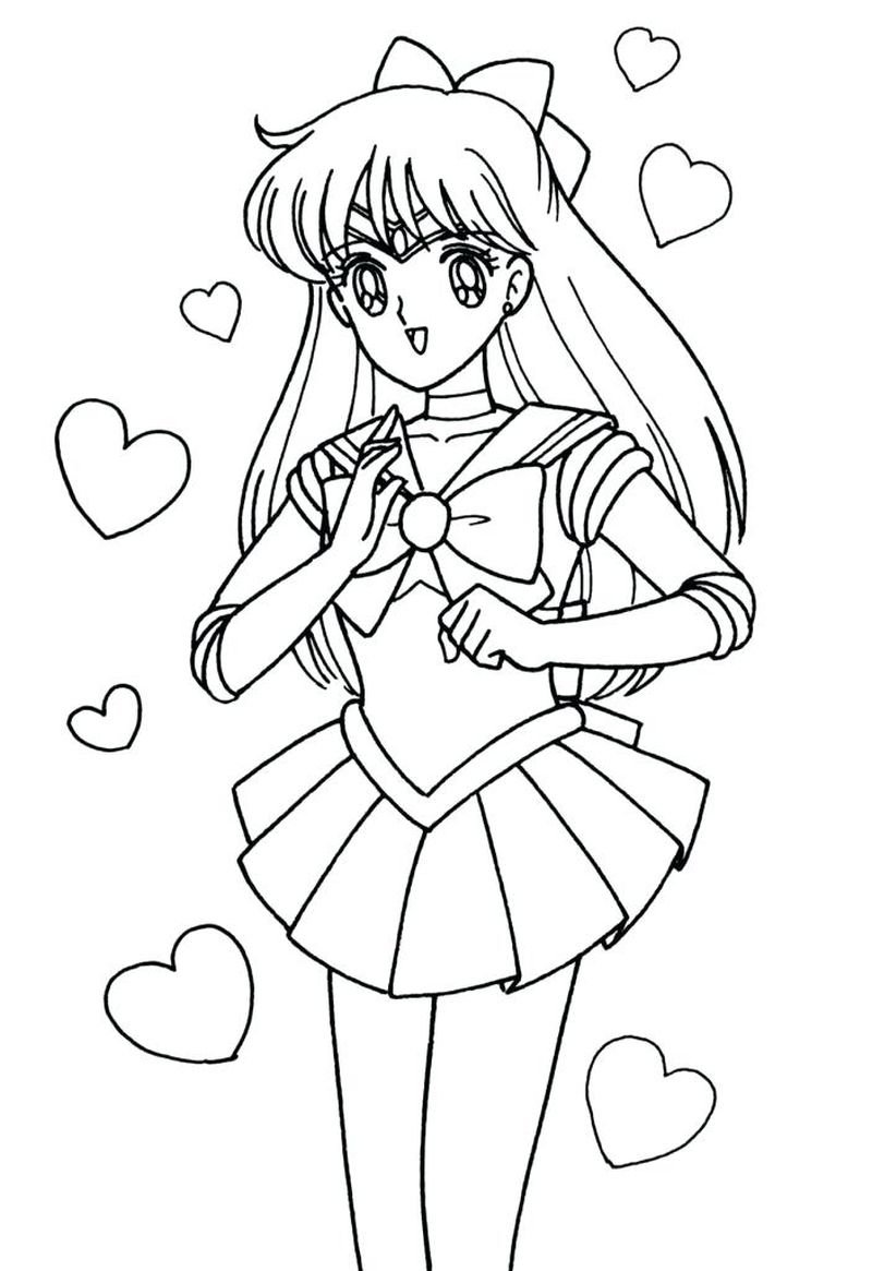 Sailor Moon Coloring Pages Wings