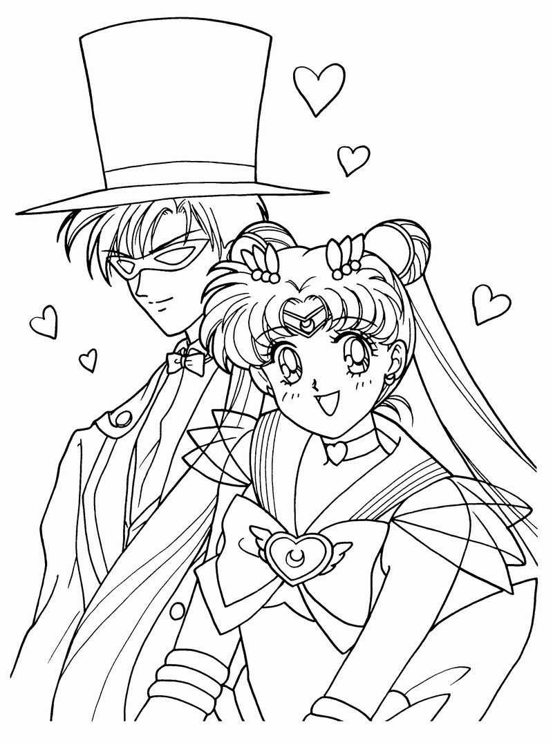 Sailor Moon Group Coloring Pages