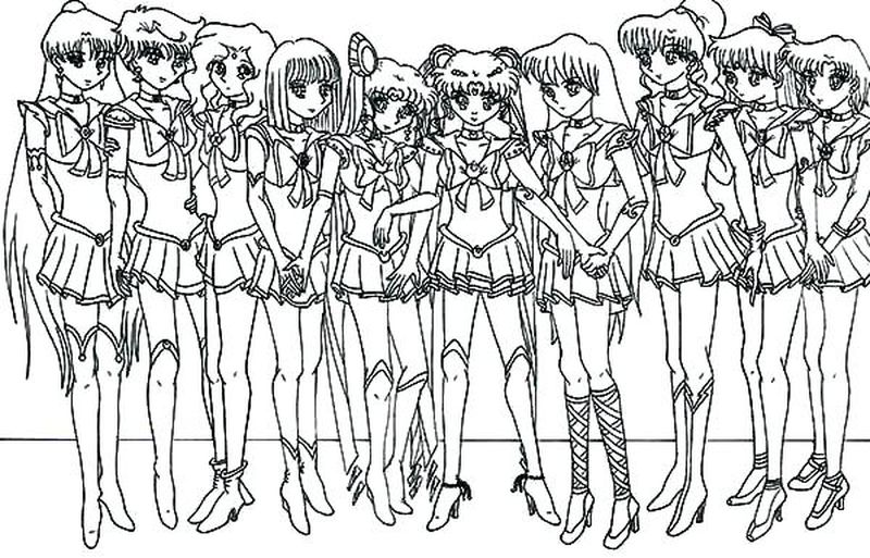 Sailor Moon Online Coloring Pages