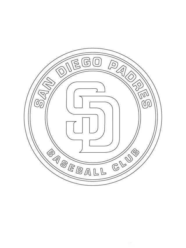 San Diego Padres Mlb Coloring Pages Printable