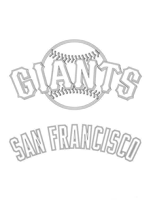 San Francisco Giants Logo Mlb Coloring Pages Free Printable