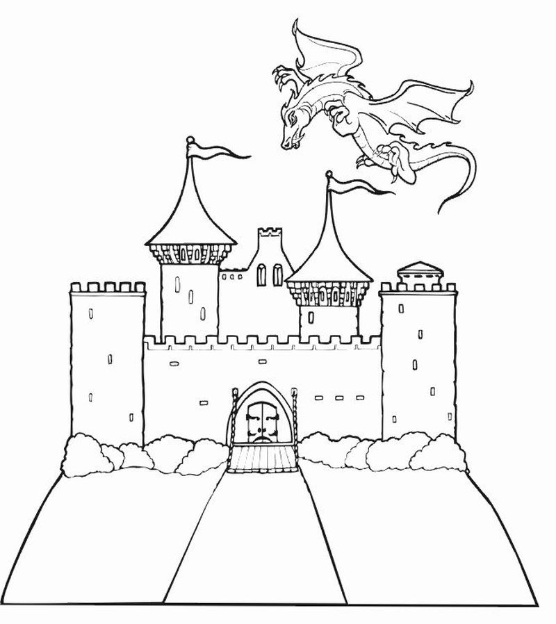 Sand Castle Coloring Pages For Kids
