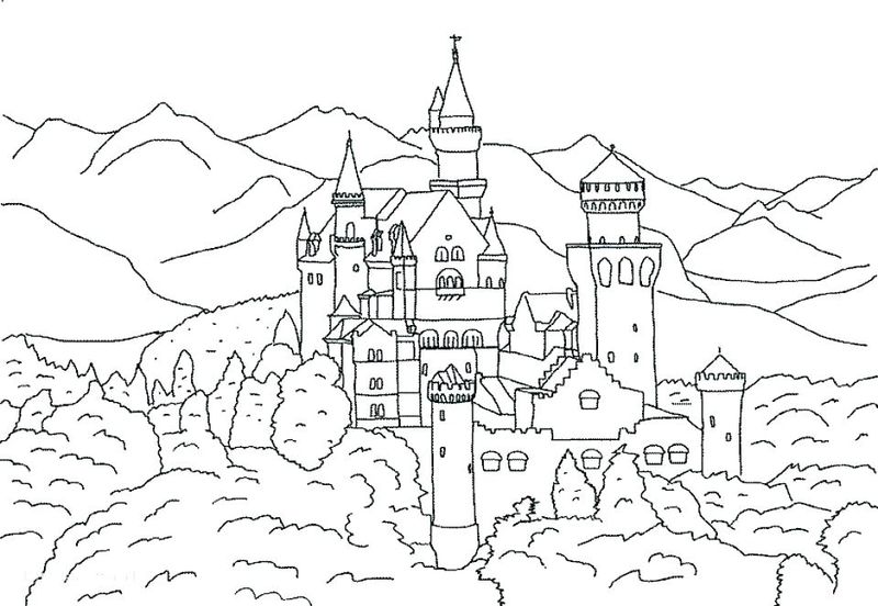 Sand Castle Coloring Pages Print