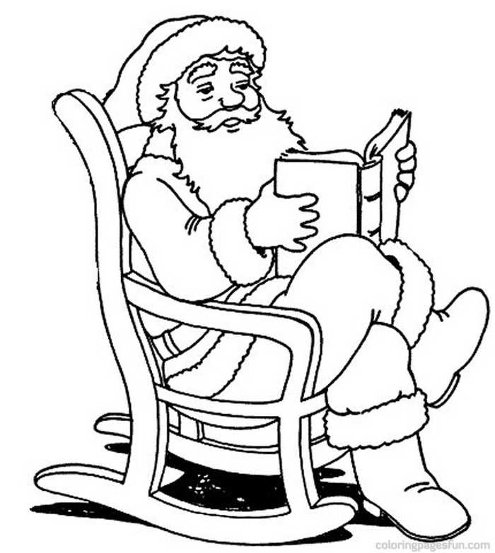 Santa Claus Christmas Coloring Page For Preschoolers