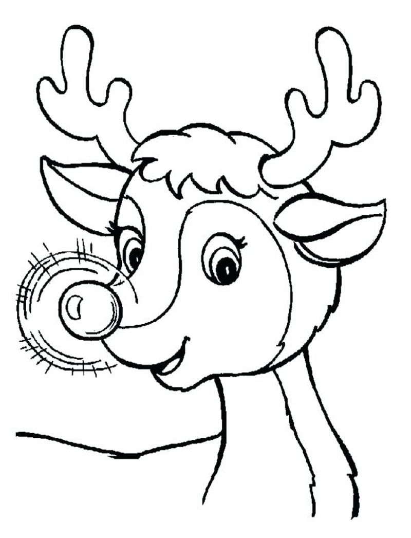 Santas Reindeer Coloring Pages