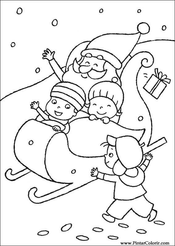 Santas Sleigh Coloring Page