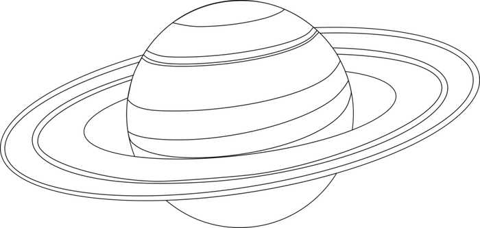 Saturn Planet Coloring Pages