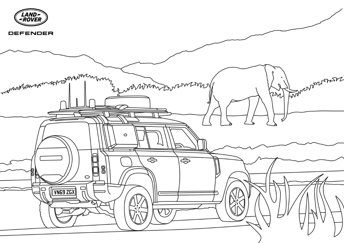 savana rallycross coloring pages