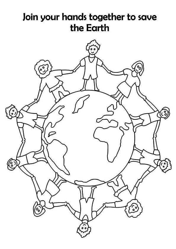 Save The Earth Coloring Sheets To Print