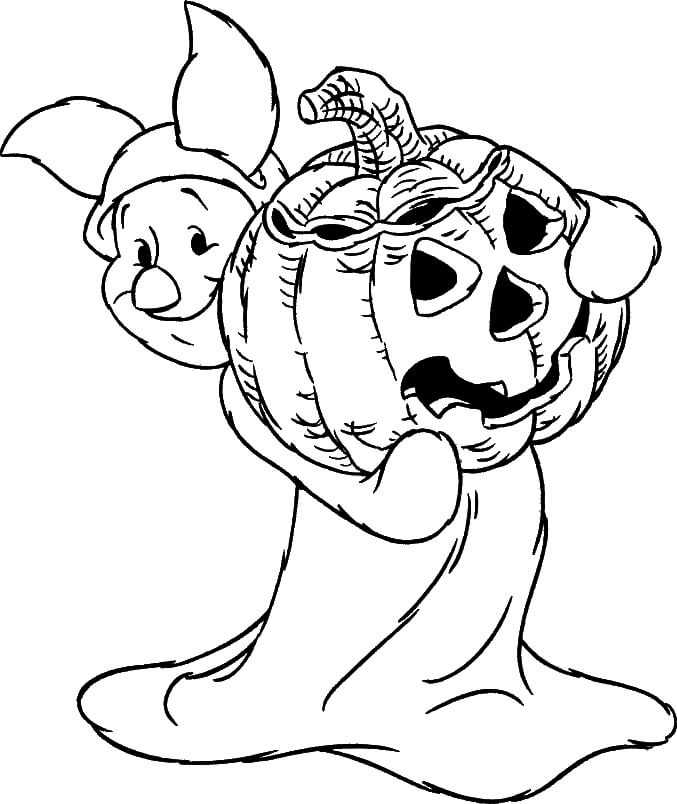 Scary Pumpkins Halloween Coloring Pages