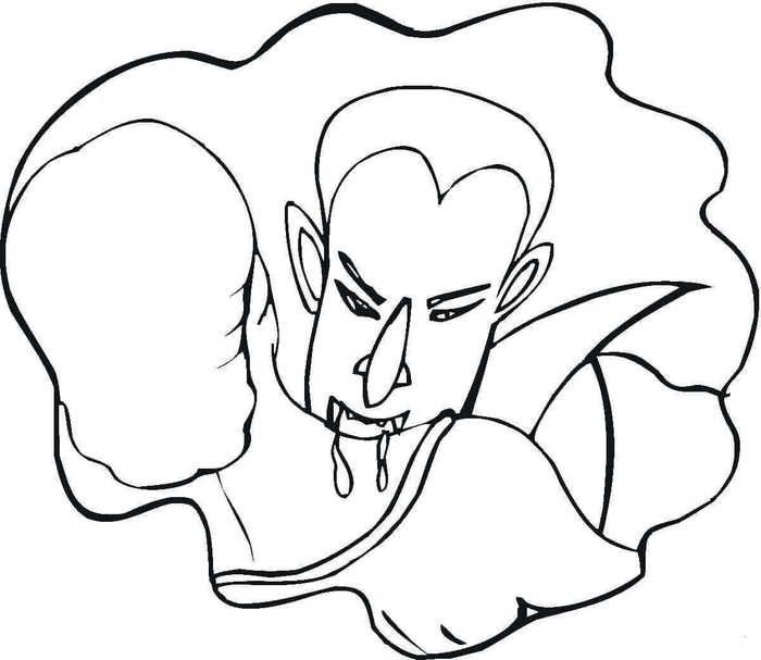 Scary Vampire Coloring Pages