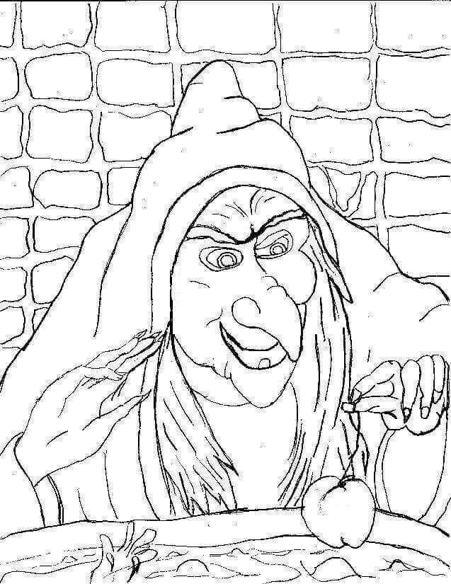 Scary Witch Coloring Pages Printable