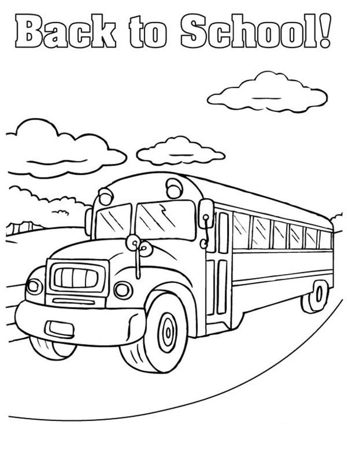 School Bus Coloring Pages Free Printables