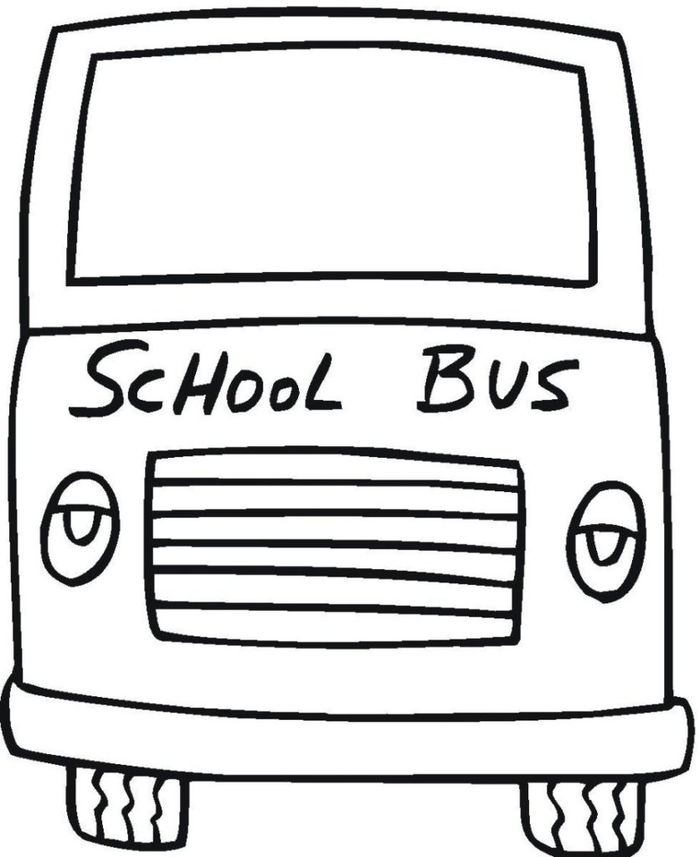 School Bus Safety Coloring Book Pages