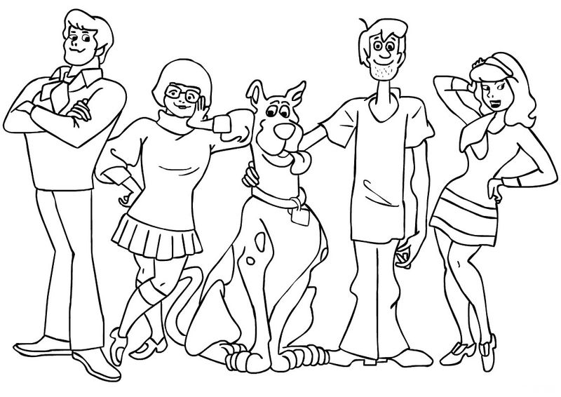 Scooby Doo Coloring Book Pages Free