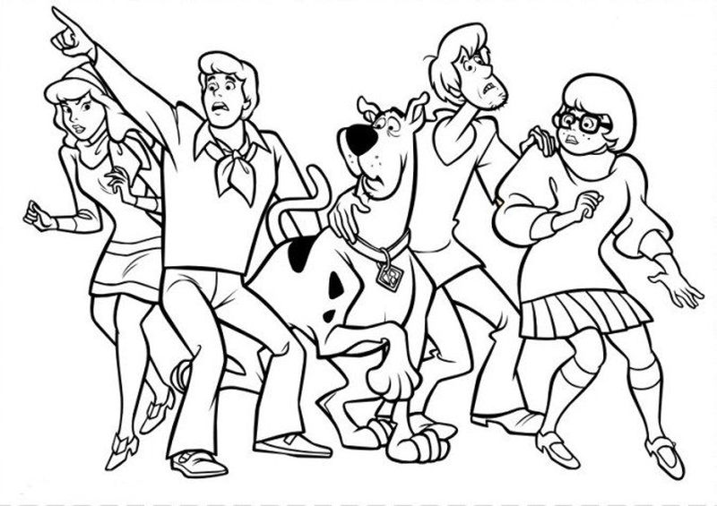 Funny Scooby Doo Coloring Pages PDF - Coloringfolder.com